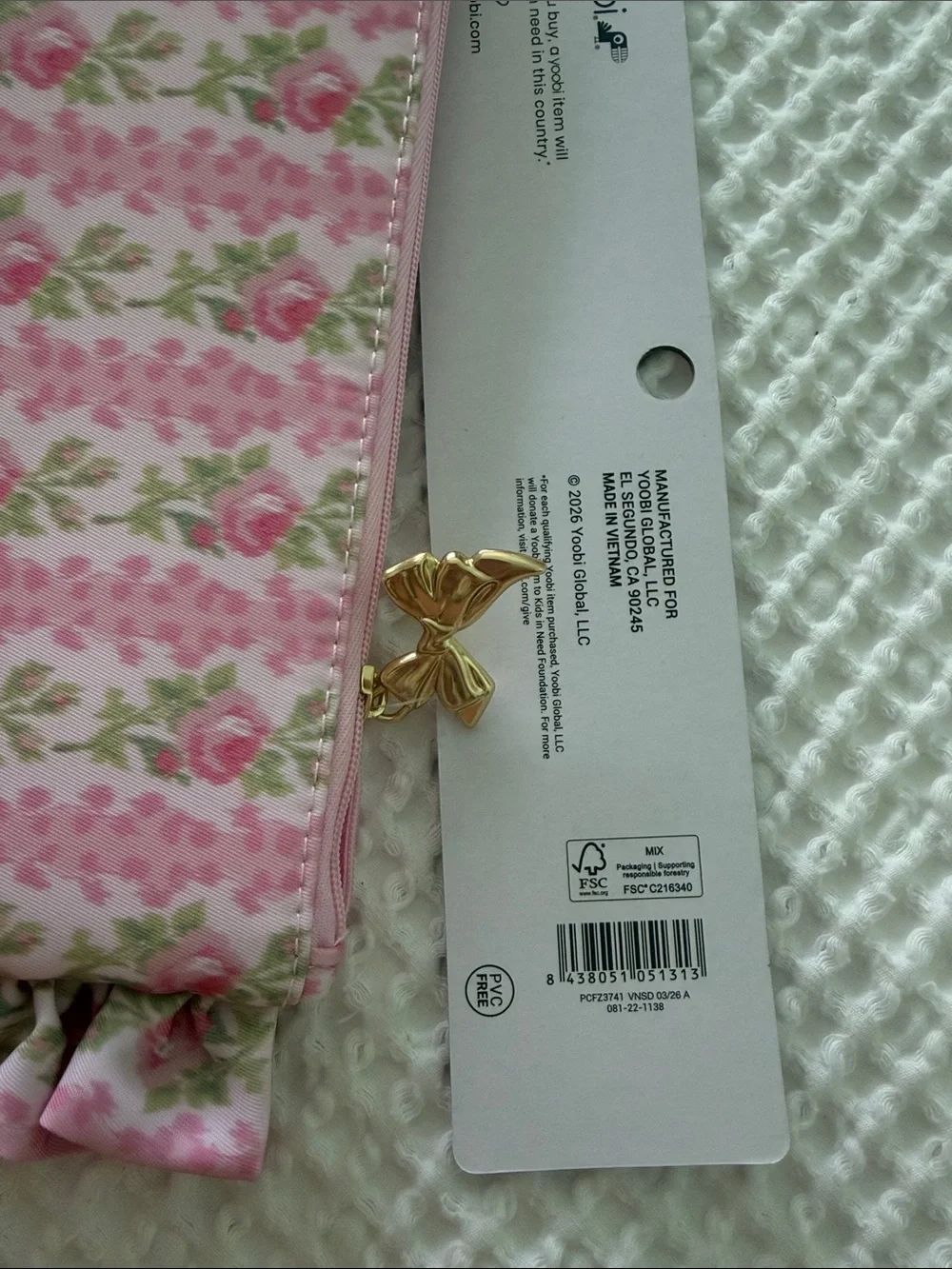 Loveshackfancy x target yoobi accessory pouch